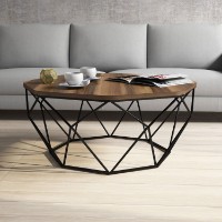 Măsuţă cafea Hanah Home Diamond Walnut imaginea #2 — magazin online Desire.md