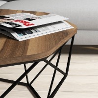 Măsuţă cafea Hanah Home Diamond Walnut imaginea #3 — magazin online Desire.md