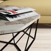 Măsuţă cafea Hanah Home Diamond White Marble imaginea #3 — magazin online Desire.md