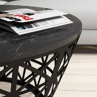 Журнальный столик Hanah Home Stil Black Marble фото №3 — интернет-магазин Desire.md