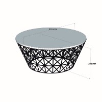 Журнальный столик Hanah Home Stil Black Marble фото №5 — интернет-магазин Desire.md