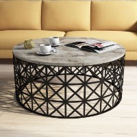 Журнальный столик Hanah Home Selin White Marble