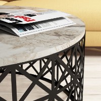 Журнальный столик Hanah Home Selin White Marble фото №3 — интернет-магазин Desire.md