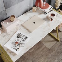 Письменный стол Hanah Home Anemon White Gold фото №3 — интернет-магазин Desire.md