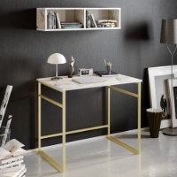Masa de birou Hanah Home Gama White Gold
