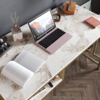 Masa de birou Hanah Home Victory Gold imaginea #3 — magazin online Desire.md