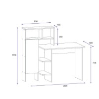 Письменный стол Hanah Home Bugra White фото №5 — интернет-магазин Desire.md