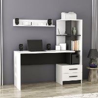 Masa de birou Hanah Home Alaska White imaginea #3 — magazin online Desire.md