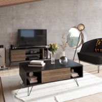 Журнальный столик Hanah Home Mistico Black Walnut фото №5 — интернет-магазин Desire.md