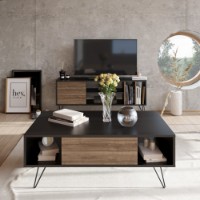 Журнальный столик Hanah Home Mistico Black Walnut фото №6 — интернет-магазин Desire.md