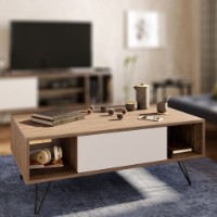 Журнальный столик Hanah Home Mistico Walnut White