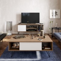Журнальный столик Hanah Home Mistico Walnut White фото №6 — интернет-магазин Desire.md