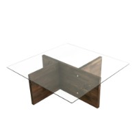 Măsuţă cafea Hanah Home Glory Walnut imaginea #6 — magazin online Desire.md