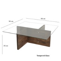 Măsuţă cafea Hanah Home Glory Walnut imaginea #8 — magazin online Desire.md