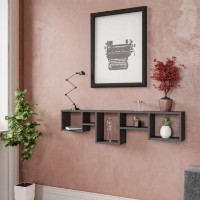 Настенная полка Hanah Home Amanos Anthracite