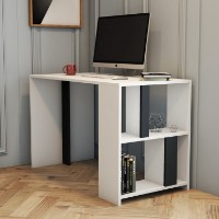 Письменный стол Hanah Home Lima White Anthracite фото №1 — интернет-магазин Desire.md