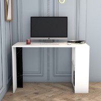 Письменный стол Hanah Home Lima White Black Marble фото №2 — интернет-магазин Desire.md