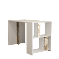 Masa de birou Hanah Home Lima White Marble imaginea #5 — magazin online Desire.md