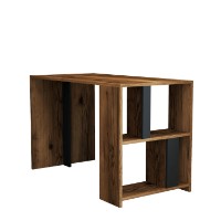 Письменный стол Hanah Home Lima Walnut Anthracite фото №5 — интернет-магазин Desire.md