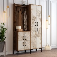 Antreu Hanah Home Berlin BA Walnut White Marble imaginea #2 — magazin online Desire.md