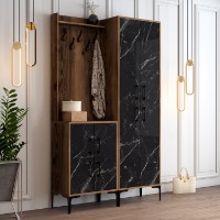 Antreu Hanah Home Berlin BA Walnut Black Marble imaginea #2 — magazin online Desire.md