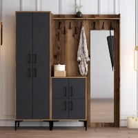 Antreu Hanah Home Berlin ABC Walnut Anthracite