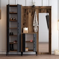 Antreu Hanah Home Berlin ABC Walnut Anthracite imaginea #3 — magazin online Desire.md