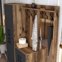 Antreu Hanah Home Berlin ABC Walnut Anthracite imaginea #4 — magazin online Desire.md