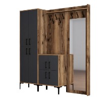 Antreu Hanah Home Berlin ABC Walnut Anthracite imaginea #5 — magazin online Desire.md