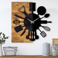 Ceas de perete Wallity Wooden Clock 32