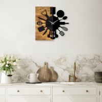 Ceas de perete Wallity Wooden Clock 32 imaginea #3 — magazin online Desire.md