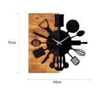 Ceas de perete Wallity Wooden Clock 32 imaginea #7 — magazin online Desire.md
