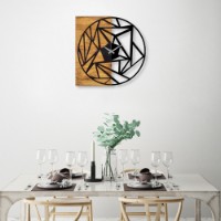 Ceas de perete Wallity Wooden Clock 36 imaginea #3 — magazin online Desire.md