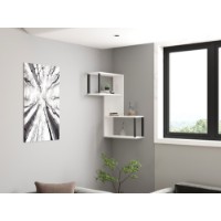 Настенная полка Hanah Home Lecco White фото №2 — интернет-магазин Desire.md