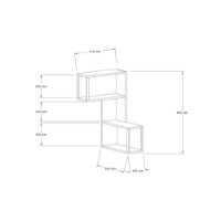 Raft de perete Hanah Home Lecco Sapphire Oak imaginea #4 — magazin online Desire.md