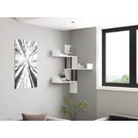 Настенная полка Hanah Home BombeWhite