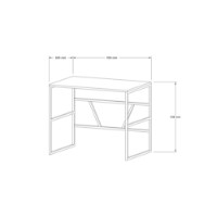 Masa de birou Hanah Home Monea Sapphire Oak imaginea #5 — magazin online Desire.md