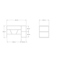 Письменный стол Hanah Home Caste Sapphire Oak фото №6 — интернет-магазин Desire.md