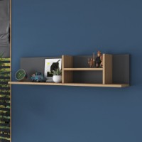 Настенная полка Rani AE103 Anthracite Sepet Walnut