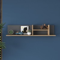 Настенная полка Rani AE103 Anthracite Sepet Walnut фото №2 — интернет-магазин Desire.md