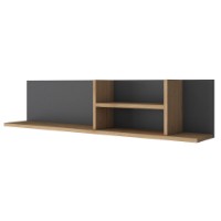Настенная полка Rani AE103 Anthracite Sepet Walnut фото №3 — интернет-магазин Desire.md