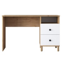 Masa de birou Rani HA109 Walnut White imaginea #5 — magazin online Desire.md