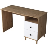 Masa de birou Rani HA109 Walnut White imaginea #7 — magazin online Desire.md