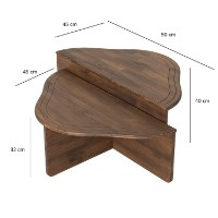 Set masute cafea Hanah Home Altopiano Walnut imaginea #7 — magazin online Desire.md