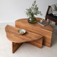 Set masute cafea Hanah Home Altopiano Chestnut imaginea #2 — magazin online Desire.md