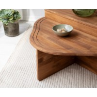Set masute cafea Hanah Home Altopiano Chestnut imaginea #3 — magazin online Desire.md