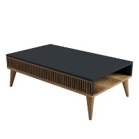 Журнальный столик Hanah Home Milan Walnut Anthracite фото №4 — интернет-магазин Desire.md