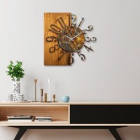 Ceas de perete Wallity Wooden Clock 7-A