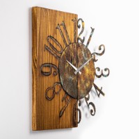 Ceas de perete Wallity Wooden Clock 7-A imaginea #6 — magazin online Desire.md