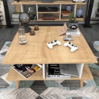 Măsuţă cafea Hanah Home Akya Oak White imaginea #2 — magazin online Desire.md